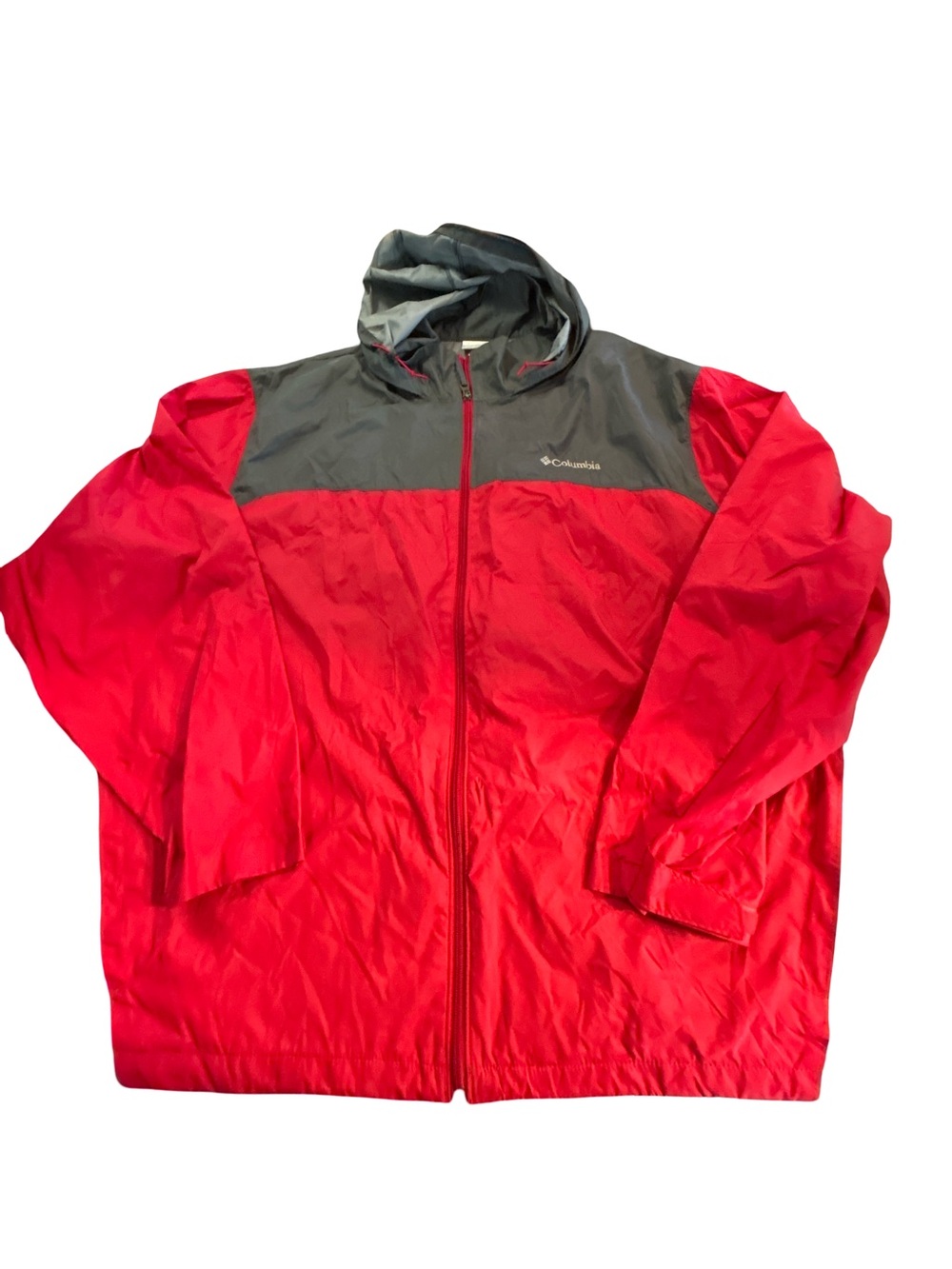 Columbia Men's Glennaker Lake Packable Rain Jacket Red Gray Big 3X Utility